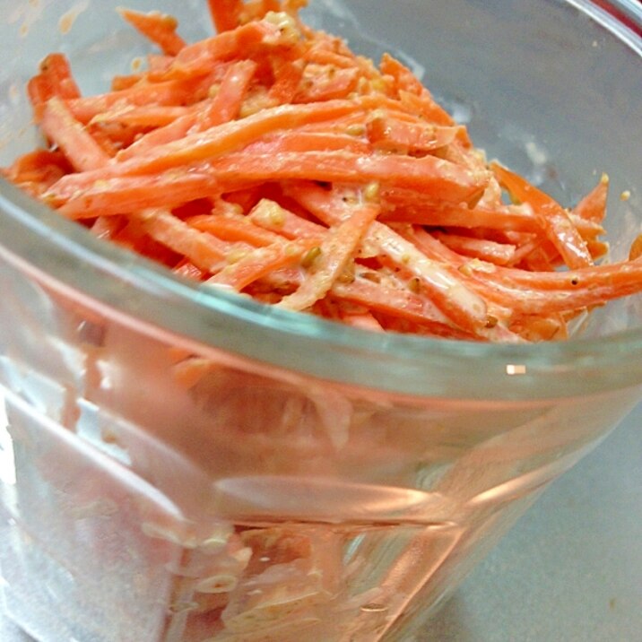 作り置きに便利 ごまマヨにんじんサラダ レシピ 作り方 By 雪日記 楽天レシピ